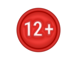 12 plus bouton icône png