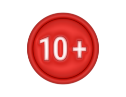 10 plus icon png