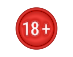 18 plus icon png