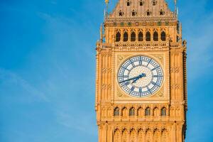 Big Ben and Westminster bridge in London photo