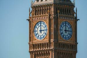 Big Ben and Westminster bridge in London photo