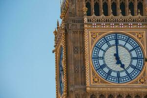 Big Ben and Westminster bridge in London photo