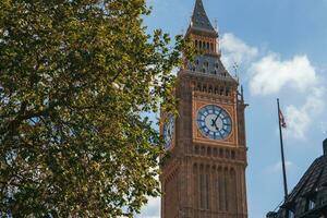 Big Ben and Westminster bridge in London photo