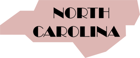 outline drawing of north carolina state map. png