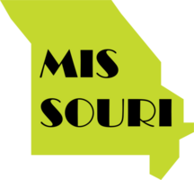 schets tekening van Missouri staat kaart. png