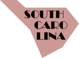 outline drawing of south carolina state map. png