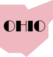 Gliederung Zeichnung von Ohio Zustand Karte. png