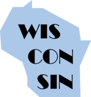 esboço desenhando do Wisconsin Estado mapa. png