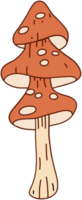 doodle freehand sketch drawing of wild mushroom mushroom. png