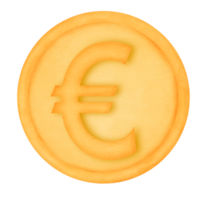 euro valuta munt png