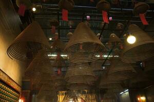 Hong Kong, China - August 24 2016 - Man Mo Temple in Hong Kong photo