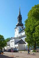 tallin, Estonia - junio 15 2019 - catedral de Santo María en el ciudad centrar foto