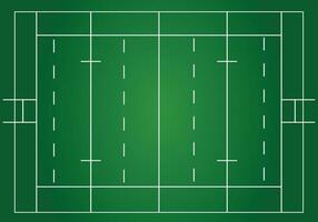 Rugby field, tactic board top view vector