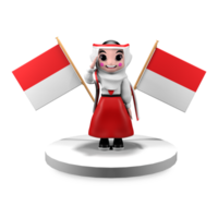 Indonesia's Independence Day Girl Version png