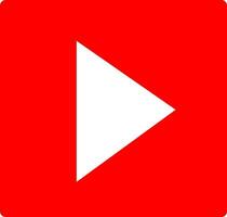 Live video streaming play button shape vector