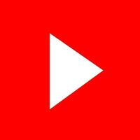 Live video streaming play button shape vector