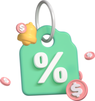 Sale Tag 3D Icon png