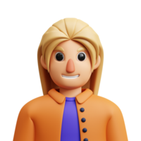 vrouw 3d avatar png