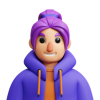 female 3d avatar png