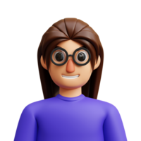 female 3d avatar png