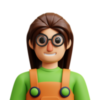 female 3d avatar png