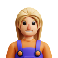 female 3d avatar png