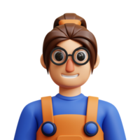 female 3d avatar png