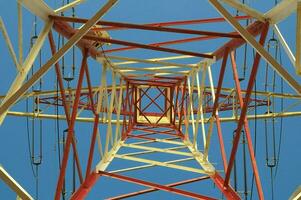 Electricity power pylon photo