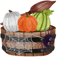 Various ghost pumpkins for Halloween png