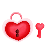 amore cuore chiave png