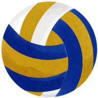 volley-ball Balle sur une blanc Contexte png