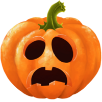 personaje de calabaza de halloween png