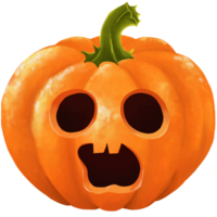 personaje de calabaza de halloween png