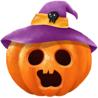 personaje de calabaza de halloween png