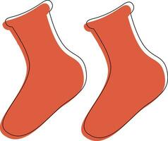 Socks clothes for decoration and design. vector