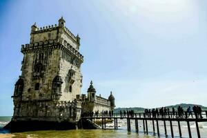 tower of belem in lisbon, portugal photo