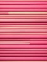 Ai generative Beautiful pink background design made of pink crayons, banner with copy space text photo