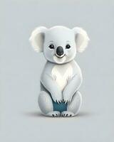 ai generativo ilustración de adorable linda bebé coala oso foto