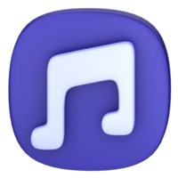 3D icon illustration music png