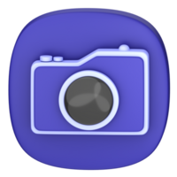 3D icon illustration camera png