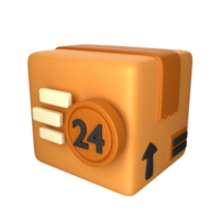 3d icon illustration 24 hours delivery png