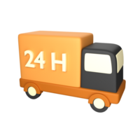 3d icon illustration 24h delivery png