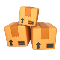 3d icon illustration delivery package png