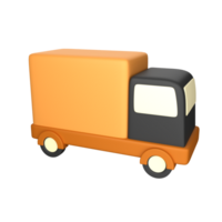 3d icon illustration delivery truck png