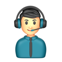 3d icon illustration customer service png