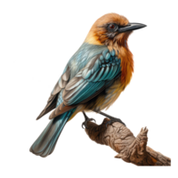 oiseau isolé sur transparent Contexte . ai généré png