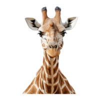 girafa isolado em transparente fundo . ai gerado png