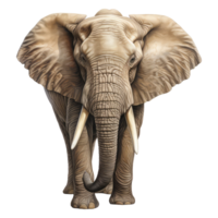 Elephant isolated on transparent background . AI Generated png