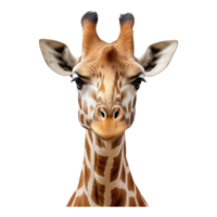 giraffe geïsoleerd Aan transparant achtergrond . ai gegenereerd png