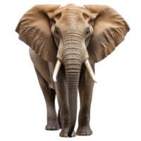 elefante aislado en transparente antecedentes . ai generado png